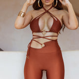 Mia leggings brown