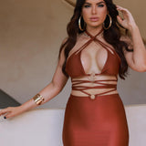 Coco skirt brown